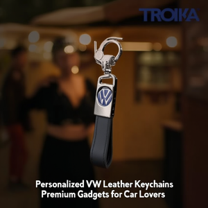Personalized VW <b>Leather</b> <b>Keychain</b> Premium Gadgets for Car Lovers - Product Image 3