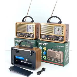 Portatile Desktop FM/AM/SW 3-Band Radio USB TF altoparlante Bluetooth con orologio per cellulare universale e dispositivo Bluetooth - Product Image 4