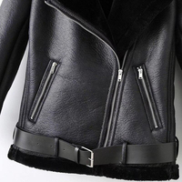 Services OEM – Blouson en cuir pour femme, style moto, grandes tailles, en similicuir PU, léger, respirant, séchage rapide, hiver