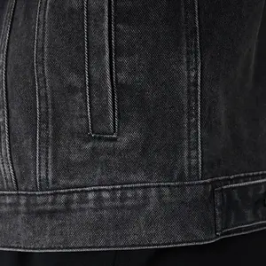 Chaqueta de mezclilla de lavado ligero desgastado fresco para hombre diseñado para ropa de calle de moda y perfecto para capas en cada Casual - Product Image 6