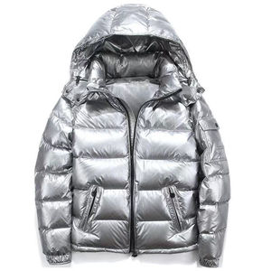 Wholesale New Men's <b>Winter</b> Puffer Stand Collar Thick <b>Waterproof</b> Breathable Hooded Reversible Eco-Friendly High Street <b>Jacket</b> - Product Image 3