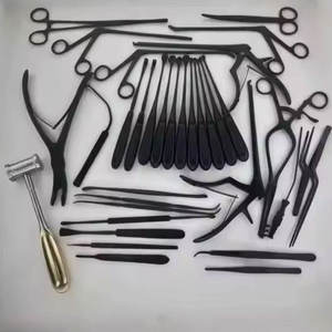 Ensemble d'instruments pour laminectomie de 35 pièces, revêtement noir, qualité supérieure, orthopédie - Product Image 1