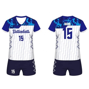 ชุดเครื่องแบบสตรีเสื้อวอลเลย์บอล100% โพลีเอสเตอร์ - Product Image 3