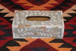 Handmade Bone Inlay <b>Tissue</b> Box Modern Rectangle Design Customized Capacity and Custom Logo for <b>Wedding</b> Events and Restaurants - Product Image 4