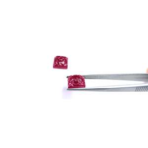 Rubis naturel de haute qualité de Bangkok, taillé en forme de fleur carrée, 21,56 carats, pierre précieuse de luxe, taille et couleur rose personnalisables - Product Image 6