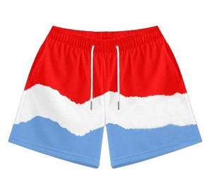 Pantalones cortos de malla de tinte de estilo callejero de alta calidad de talla grande de doble capa diseños personalizados pantalones cortos de malla de sublimación impresos hechos por HUG - Product Image 1