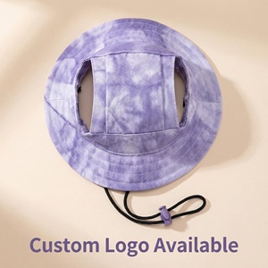 Adjustable Pet Bucket <strong>Hat</strong> with Ear Holes Lightweight Breathable Sun Protection for Cats and Small Dogs Outdoor <strong>Walking</strong> UV Cat - Product Image 4