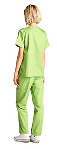 Ensembles d'uniformes hospitaliers de haute qualité gommages d'allaitement extensibles à manches courtes pour femmes - Product Image 5