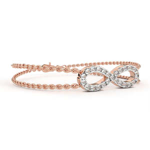 18K <b>Gold</b> Lab Grown Diamond Bracelet Beautiful Diamond Bracelets & <b>Bangles</b> - Product Image 6