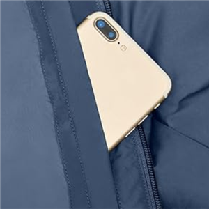 Suministro de fábrica, chaqueta de exterior personalizada para hombre, bombardero corto con acolchado brillante y capucha, logotipo transpirable en la chaqueta de exterior delantera - Product Image 6