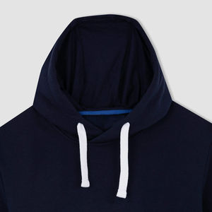 Sweat à capuche décontracté pour homme, en coton et polyester, tissu polaire, manches longues, thermique, design de logo personnalisé - Product Image 6