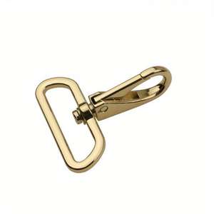 En gros Mousquetons pivotants en métal pour sangles de sac, ceintures, sangles de transport, porte-clés, accessoires de quincaillerie OEM, en vrac, taille personnalisée - Product Image 4