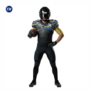 Conjunto de Uniforme de Fútbol Americano Personalizado con Nombre de Equipo/Marca, Máxima Comodidad y Durabilidad, Patrón Impreso en 3D, 100% Poliéster de Secado Rápido - Product Image 4