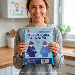 Imperméable pour enfants garçons et filles, motif requin, respirant, bleu, taille 10, imperméable, design marin, léger et de qualité supérieure - Product Image 5