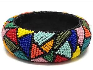 Nouveau bracelet jonc en résine écologique pour femme, style indien, bijoux tendance, vente chaude - Product Image 3