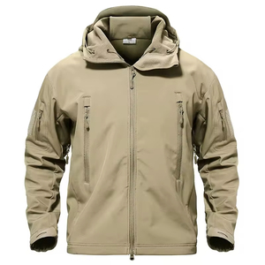 Veste de sport softshell sur mesure grande taille pour homme, imperméable et coupe-vent, veste softshell d'hiver pour homme OEM - Product Image 5