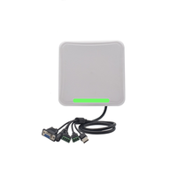 Lámpara de lector RFID UHF de largo alcance 1-6m RS232 Wiegand 26/34 Software de demostración C # Sistema de Windows para estacionamiento de automóviles