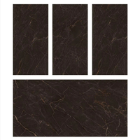 Carreaux de sol et de mur Ascort Brown en PVC brillant, modernes, 600x1200mm, antidérapants et imperméables
