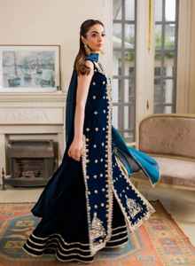 Hermoso Vestido de Terciopelo de Invierno con Cuentas, Trabajo Nakshi Dabka, Material Ligero de Primera Calidad - Product Image 2