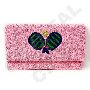 Pickleball personnalisé perlé fête pochette sac de soirée concepteur dames sacs à bandoulière sacs à main de luxe et sacs à main fêtes - Product Image 1