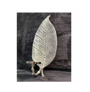 Bougie votive ou photophore en métal pur antique, décoration de table d'événement de mariage finie unique, supports de lumière de bougie de Noël - Product Image 5