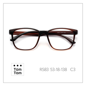 TamTam R583 Adults Metal Eyeglass <b>Frames</b> Black C1M High Durability Lightweight Excellent Flexibility <b>Square</b> Full-Rim Anti-Blue - Product Image 3