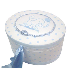 Scatola Portagioie Ovale a Pois - Product Image 1