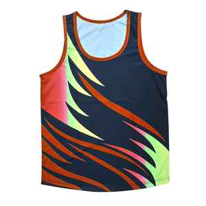 Camiseta sin mangas de sublimación completa de alta calidad, entrenamiento deportivo, correr, gimnasio, entrenamiento, nombre de equipo personalizado, logotipo, ropa deportiva de talla grande - Product Image 2