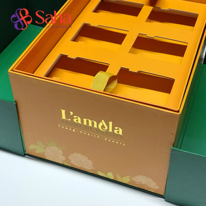 Tùy chỉnh thiết kế kraft giấy nghệ thuật cứng nhắc hộp có thể tái chế món quà thủ công thực phẩm Kính thiên văn lá Set UV varnishing cán bóng - Product Image 5