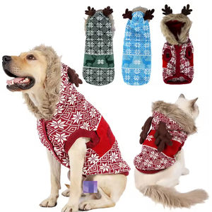 Stylish Warm Cotton <b>Dog</b> <b>Hoodies</b> Cozy Texture Printed Classic Style <b>for</b> Harsh Days Washable Feature - Product Image 2