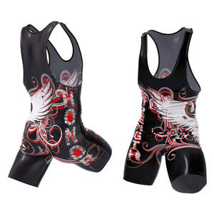 เสื้อกล้ามมวยปล้ำ2025สำหรับผู้ใหญ่เครื่องแบบผ้าโพลีเอสเตอร์ถักคู่และสแปนเด็กซ์ - Product Image 4