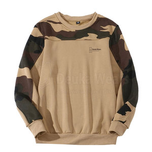 Sudaderas con cuello redondo y estampado digital personalizado a precio de mayorista para adultos, ropa de moda de invierno con mangas acanaladas 100% algodón. - Product Image 1