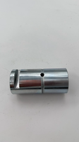Atcovi 3128048100 Arbre pivotant en acier usiné de précision robuste, plaqué zinc/nickel, avec trou de lubrification intégré, haute résistance au cisaillement