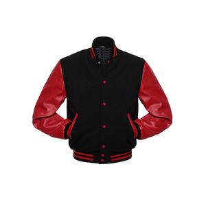 Blouson universitaire vintage personnalisé OEM pour homme, en laine, avec logo, 100 % coton, style urbain avec col montant 2026 - Product Image 3