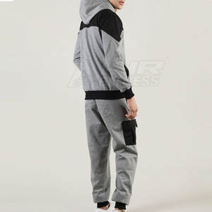 Conjunto Deportivo de Invierno de Dos Piezas Personalizable de Primera Calidad, 100% Algodón Felpa, Diseño Casual Unisex, Sudadera con Capucha Transpirable con Estampado de Logotipo - Product Image 4