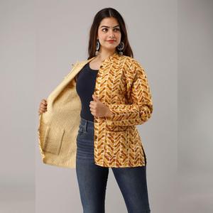 Reversible Varsity Hooded Ladies <b>Quilted</b> Leather <b>Jacket</b> with Custom Logo-Autumn Winter Coat - Product Image 4