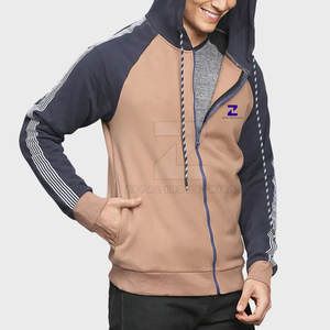 Sweats à capuche d'hiver à fermeture éclair pour hommes 100% coton à manches longues de haute qualité nouveau design en gros - Product Image 3
