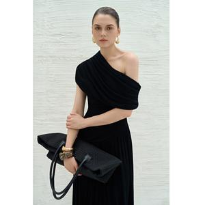 New Arrival Women Dresses Quality NYX KNIT OFF THE SHOULDER DRESS ODM Sleeveless 95% Acetate 5% Spandex <b>Skirts</b> From WhiteAnt - Product Image 4