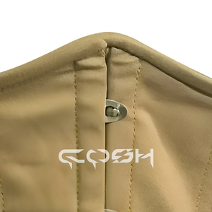 Ceinture amincissante extrême pour hanches larges, beige, coton, sous-poitrine, corset de formation de la taille à armatures en acier | Corset en coton beige - Product Image 5