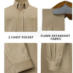 Wholesale Men's Waterproof Breathable Long Sleeve <b>Welding</b> <b>Shirts</b> Hi Visibility Workwear Cotton - Product Image 6