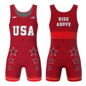 Sublimación personalizada Wrestling Singlets Hombres y niñas Wrestling Singlet Body Wear 2025-2026 - Product Image 1