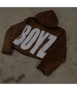 เสื้อฮู้ดผู้ชายผ้าคอตตอนรุ่นเฮฟวี่เวทมีฮู้ดผ้าปักลายด้วยความร้อนลดแสงแดดออกแบบโลโก้ได้ตามต้องการ - Product Image 6