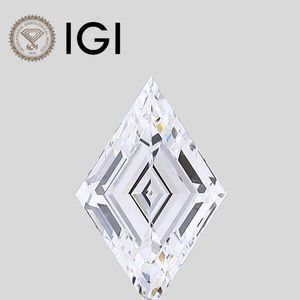 Diamant de laboratoire en forme de losange 2 carats E VS2 certifié IGI, taille losange, non monté - Product Image 1