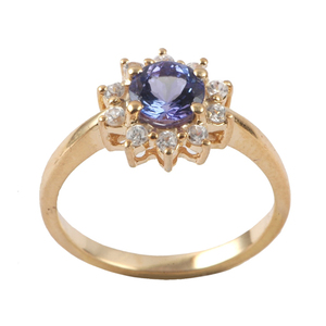 Joyería de tendencia de moda bellamente diseñada anillo de piedras preciosas múltiples de Plata de Ley 925 de alta calidad con amatista Africana natural - Product Image 2