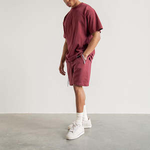 Camiseta informal para hombre, camiseta de gimnasio teñida Lisa bordada con logotipo personalizado de poliéster 100% para primavera para uso en el gimnasio - Product Image 5