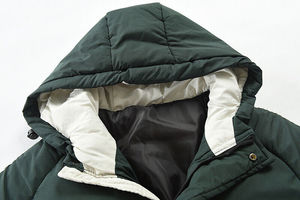 Automne hiver hommes High Street Style matelassé doudoune décontracté col montant à capuche fermeture éclair poches taille 4XL-pour garder au chaud - Product Image 6