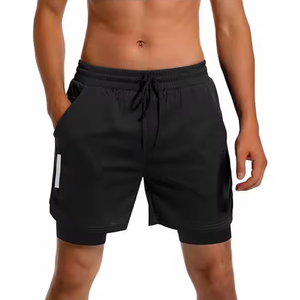 Pantalones cortos personalizados para hombre al por mayor, pantalones cortos deportivos cómodos transpirables y ligeros de secado rápido para gimnasio, correr, hacer ejercicio y exteriores - Product Image 1