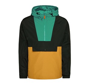 Venta al por mayor de talla grande Casual moda prendas de vestir exteriores transpirable fino repelente al agua pulóver cortavientos piel gimnasio Fitness bloque de color - Product Image 6