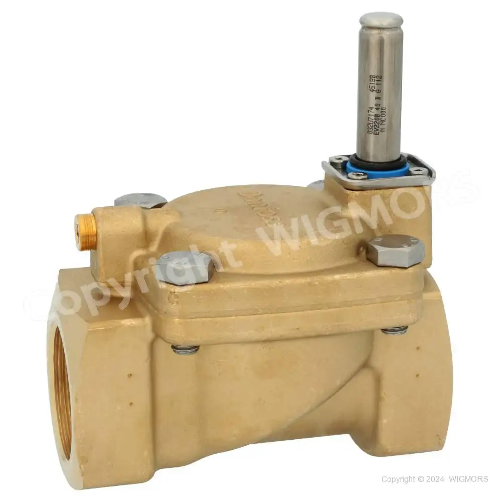 Danfoss Solenoid valve, EV220B, Function: NC, G, 1 1/2, 24.000 m3/h, NBR, 032U7174