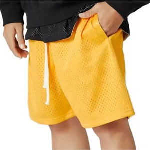 2025 motif personnalisé impression numérique été 220 GSM 100% Polyester surdimensionné coton maille Shorts avec cordon de serrage - Product Image 4